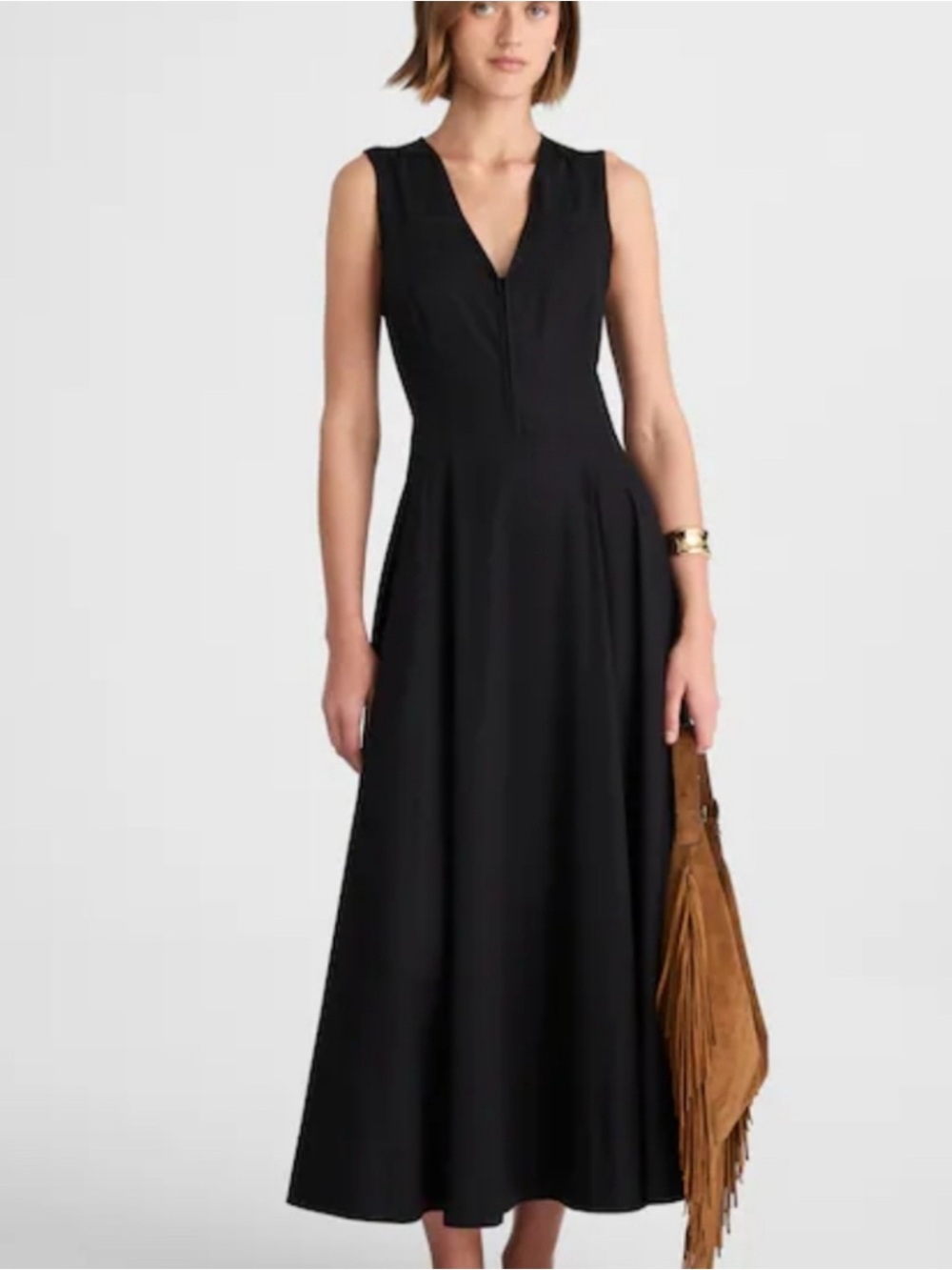 Madewell V Neck Circle Midi Dress